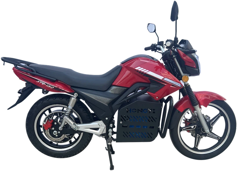 Future Ride: A Revolutionary Journey On A High-Performance Red Electric Motorcycle